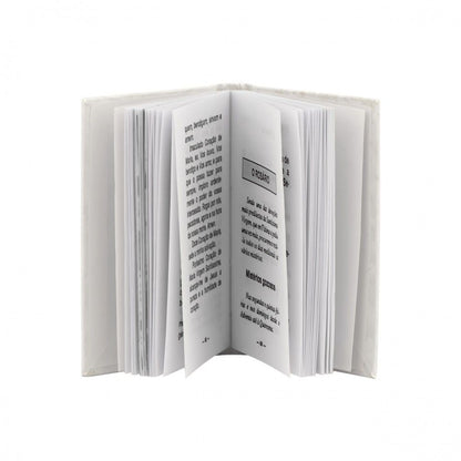 missal cruz livro de oracao branco aberto com paginas impressas e capa simples Topazio 1874