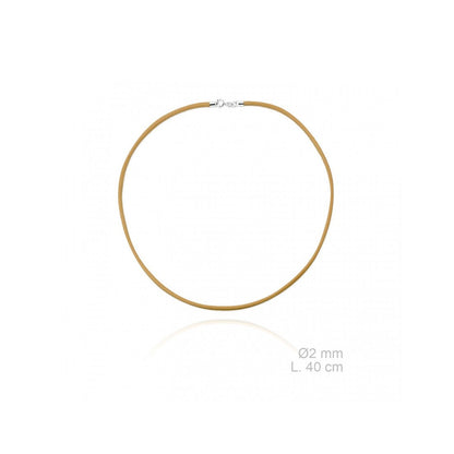 Gargantilha de couro trançado, 40 cm Carmo Joalheiros