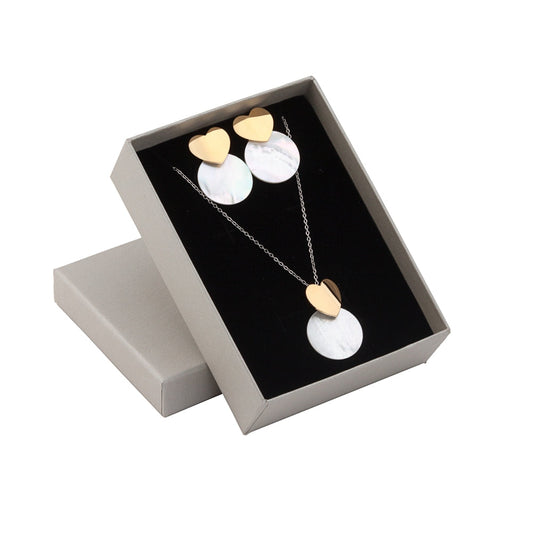 Conjunto 2 Peças Coração com Medalha | Aço Inoxidável | Coleção Stellara