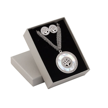 Conjunto 2 Peças Árvore da Vida | Aço Inoxidável | Coleção Stellara