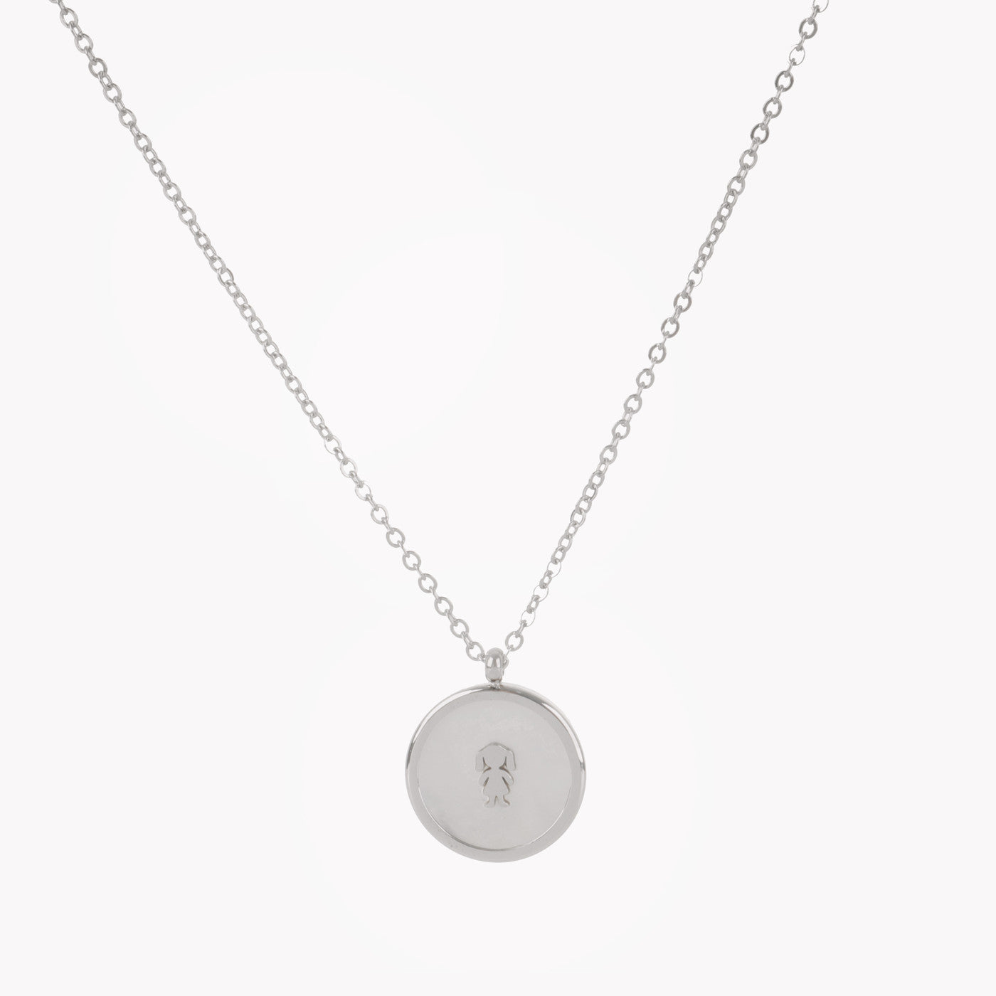 Colar Madrepérola e Menina | Aço Inoxidável | Coleção Stellara