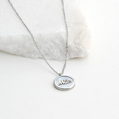 Colar Mãe com Madrepérola | Aço Inoxidável | Coleção Stellara