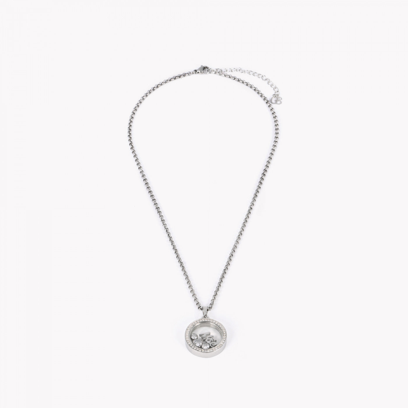 Colar de aço redondo berloques - MÃE - Terra de Estrelas