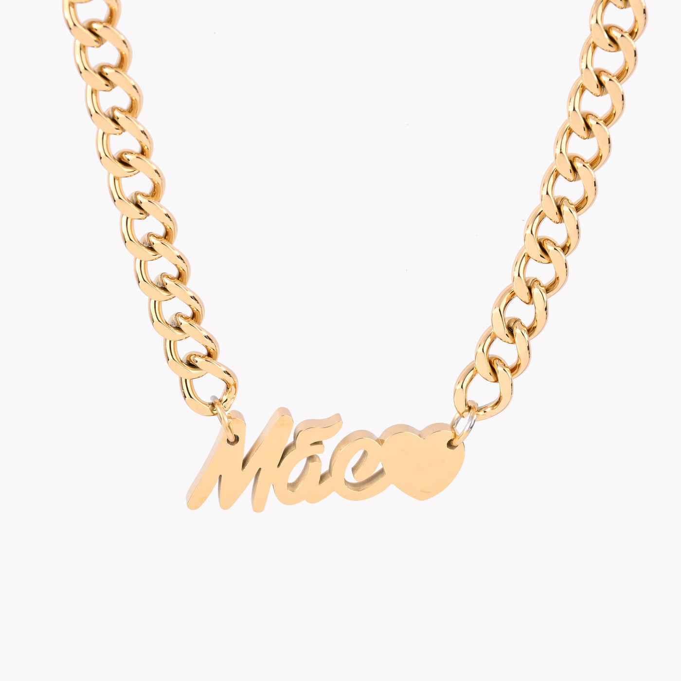 Colar Palavra Mãe | Aço Inoxidável | Coleção Stellara