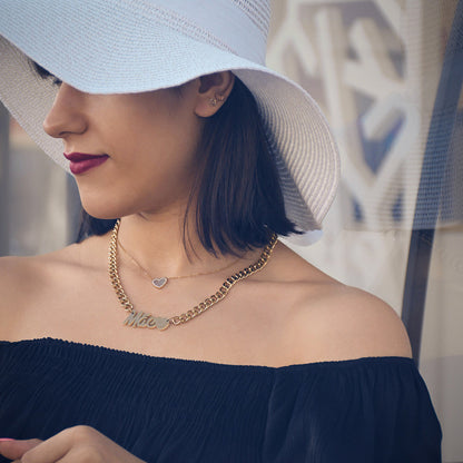 Colar Palavra Mãe | Aço Inoxidável | Coleção Stellara