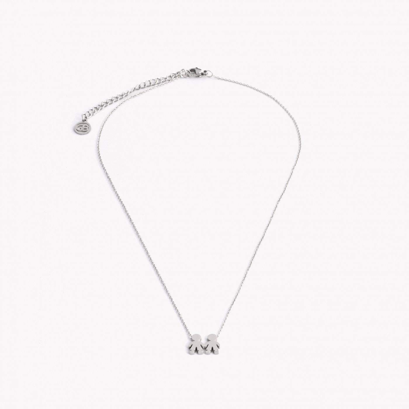 Colar Dois Meninos | Aço Inoxidável | Coleção Stellara