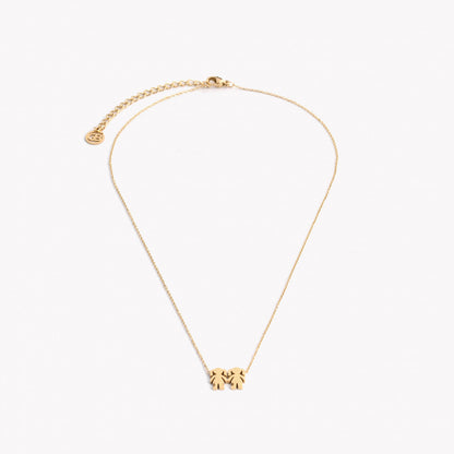 Colar Duas Meninas | Aço Inoxidável | Coleção Stellara