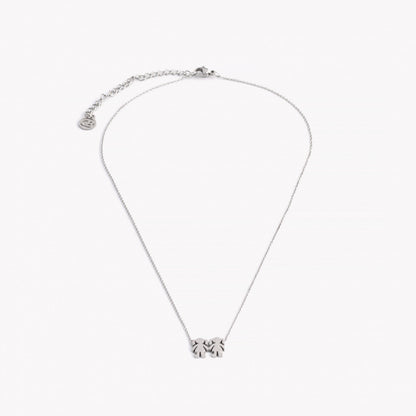 Colar Duas Meninas | Aço Inoxidável | Coleção Stellara