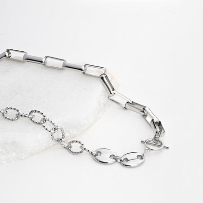 Colar Reversível com Elos | Aço Inoxidável | Coleção Stellara