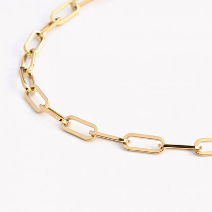 Colar Elos com Coração | Aço Inoxidável | Coleção Stellara